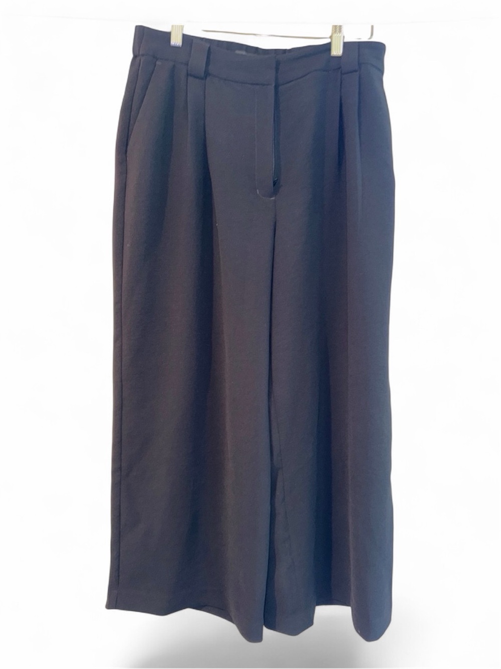 Express Black Wide-Leg Skirt Pants